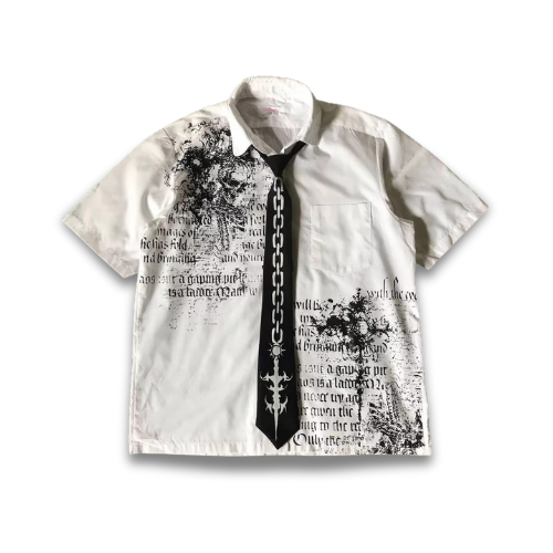 Chemise Gothique avec des motifs