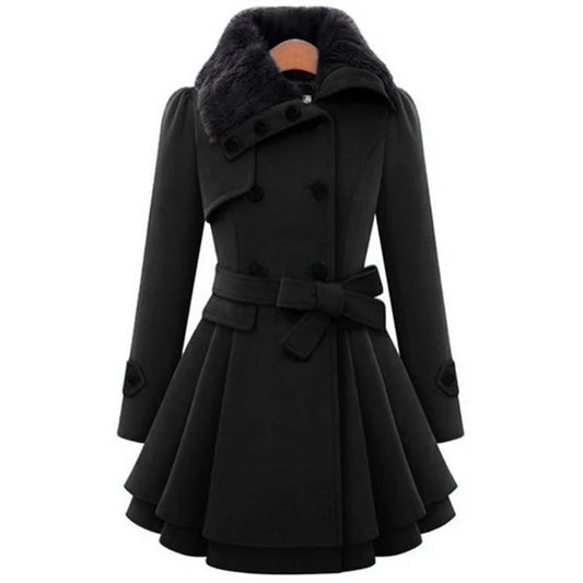 Manteau Gothique Femme Fourrure