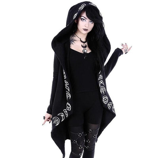 Manteau Gothique Femme Capuche