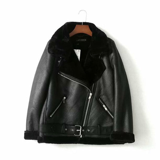 Manteau Gothique Femme Cuir Noir
