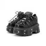 Baskets gothiques sur plateforme 8cm