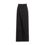Pantalon ample taille haute style gothique